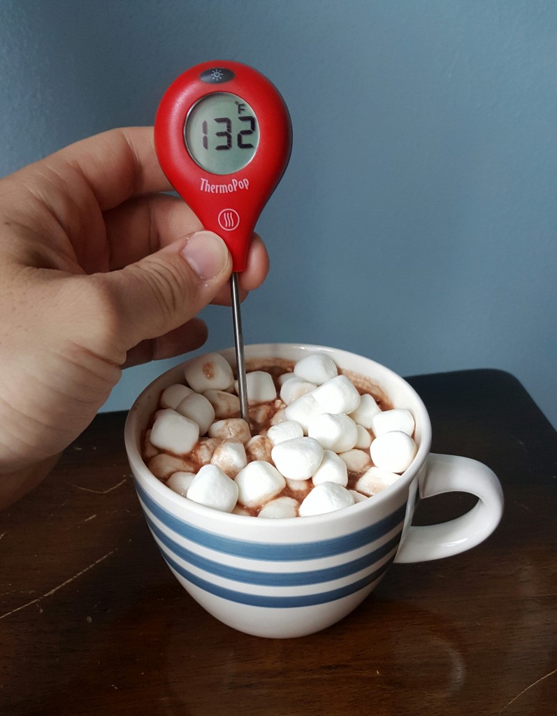 Getting the perfect temperature for your hot chocolate is quick and easy with the Thermopop. 