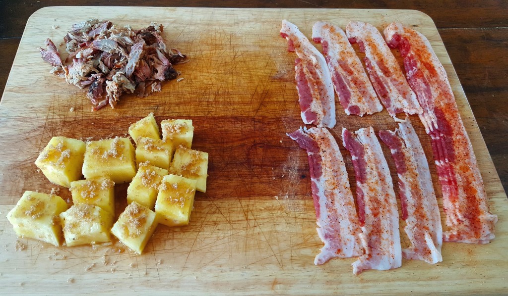 Pineapple. Pulled pork. Bacon. Come together...right now...
