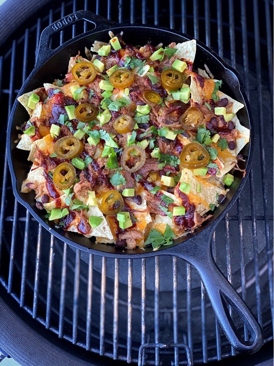 BBQ Pulled pork nachos are a big hit for families and parties!