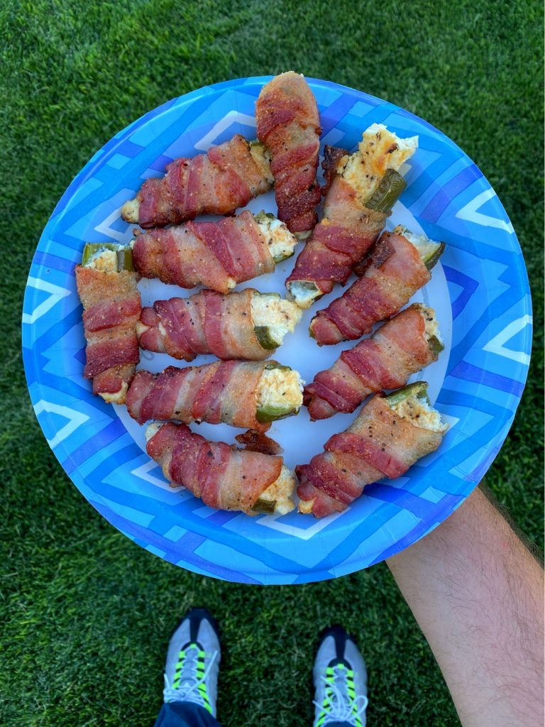 The smoked bacon wrapped jalapeno poppers recipe is now complete!