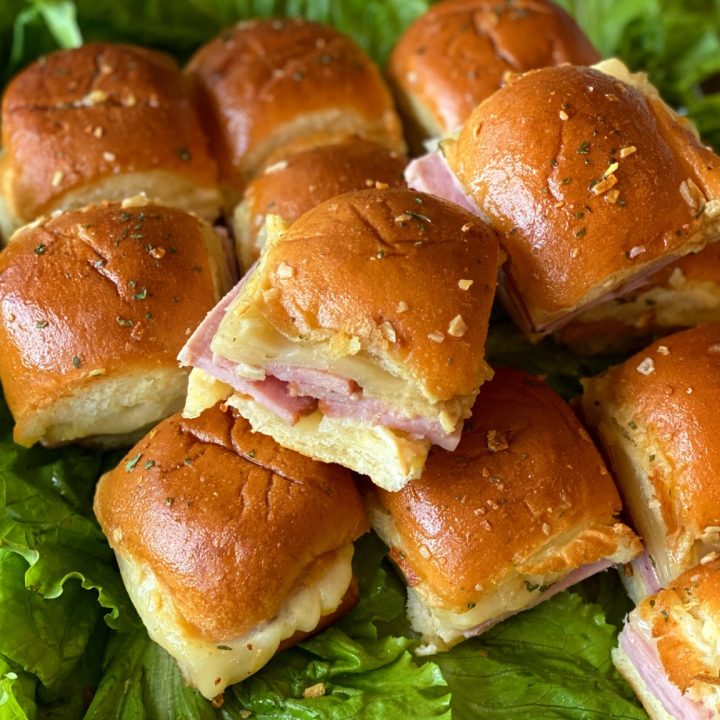 ham and cheese sliders ready to eat!
