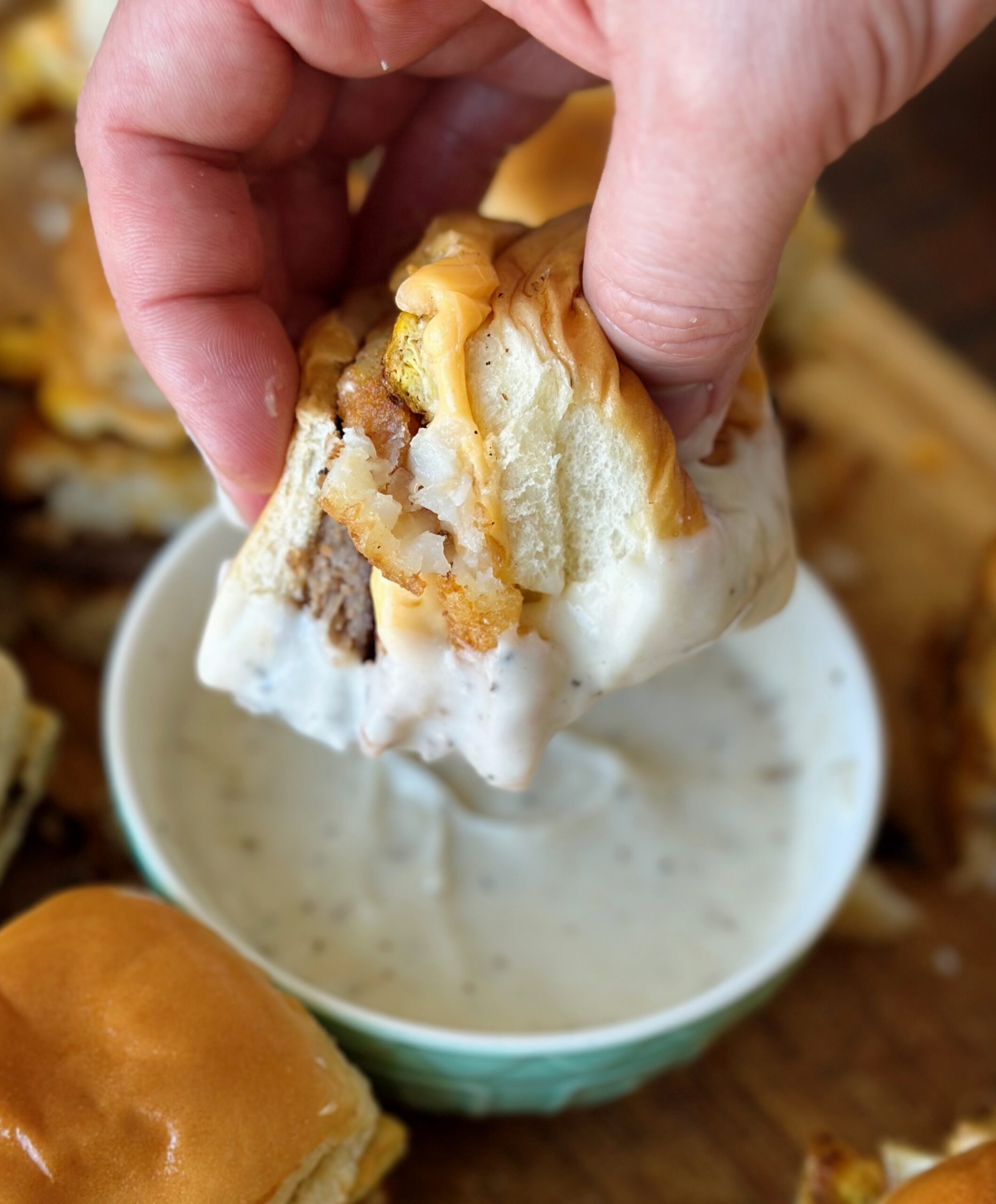 Breakfast Sliders with Country Gravy